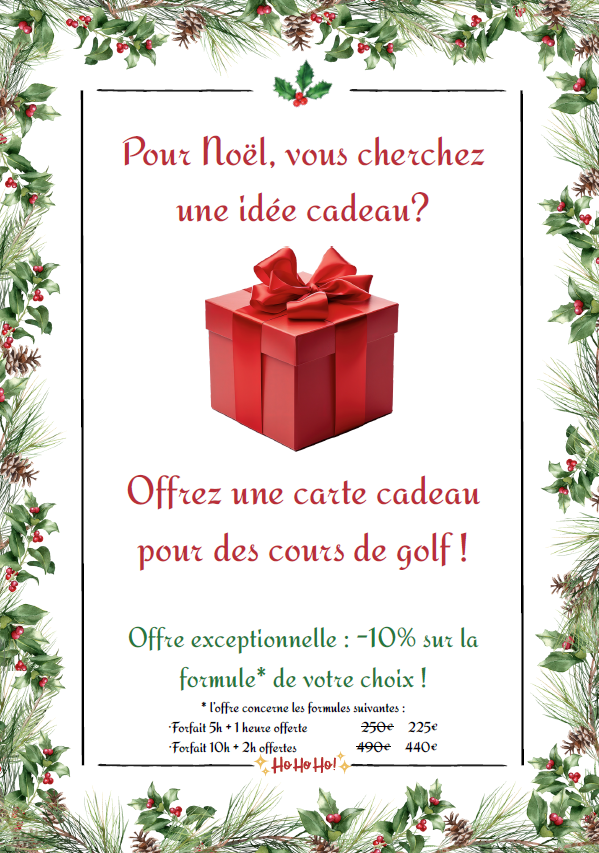 Offre spéciale Noël : offrez une carte cadeau